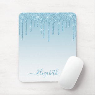 Tapis De Souris Parties scintillant moderne design élégant Script 