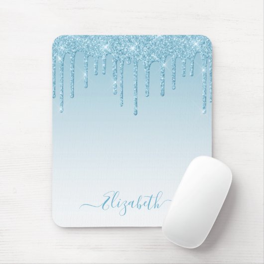 Tapis De Souris Parties scintillant moderne design élégant Script (Avec souris)