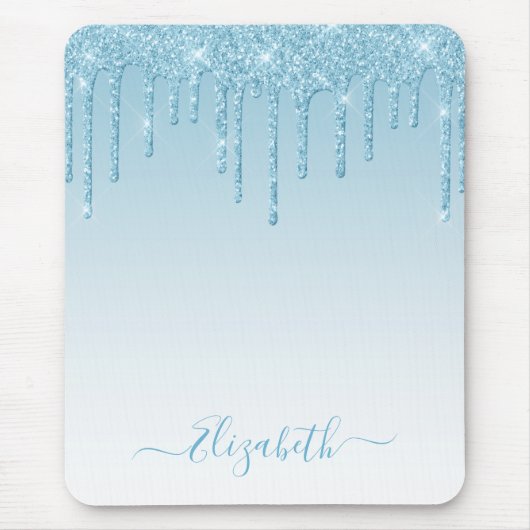 Tapis De Souris Parties scintillant moderne design élégant Script (Devant)