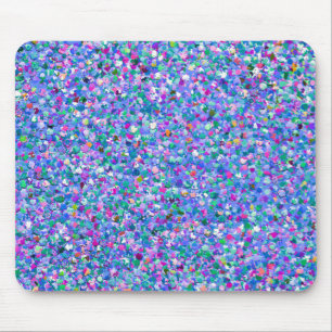 Tapis De Souris Parties scintillant moderne en mosaïque multicolo