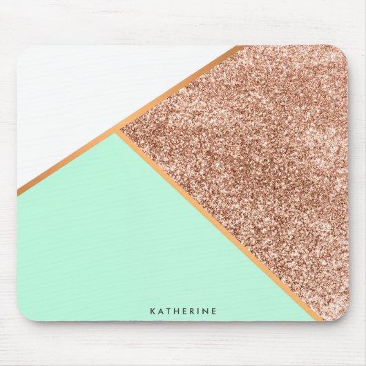 Tapis De Souris Parties scintillant Mosaïque Abstraite géométrique (Devant)