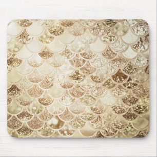 Tapis De Souris Parties scintillant Ombre Gold Blush à la mode Éch
