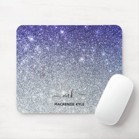 Tapis De Souris Parties scintillant Ombre mauve et argentée pour l (Avec souris)