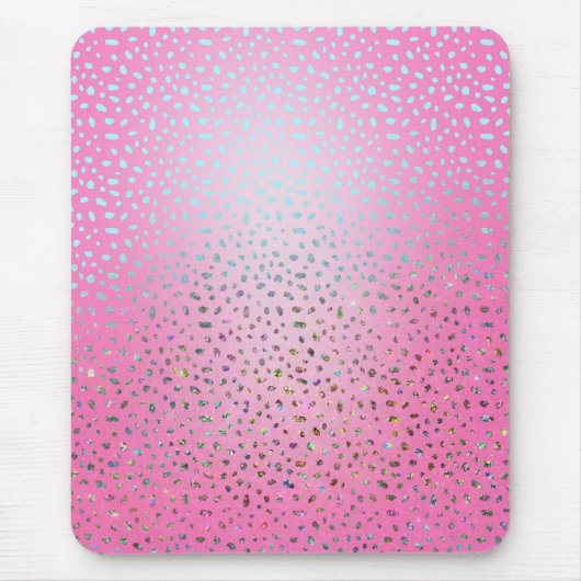 Tapis De Souris Parties scintillant rose Cheetah Imprimer (Devant)