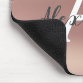 Tapis De Souris Parties scintillant rose d'étincelle d'or Nom du m (Coin)