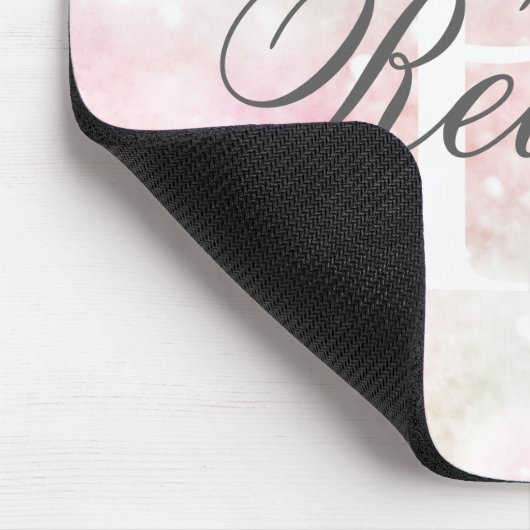 Tapis De Souris Parties scintillant rose Joli Motif Bokeh (Coin)