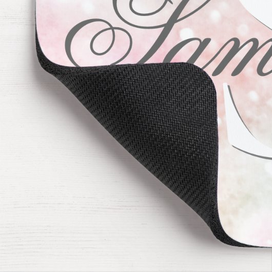 Tapis De Souris Parties scintillant rose Joli Motif Bokeh (Coin)