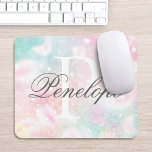 Tapis De Souris Parties scintillant rose Joli Motif Bokeh<br><div class="desc">Personnalisez facilement ce joli motif de parties scintillant de livre rose avec votre nom et/ou monogramme personnalisés.</div>