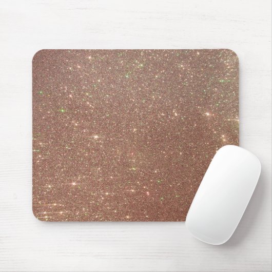 Tapis De Souris Parties scintillant rose or rose (Avec souris)