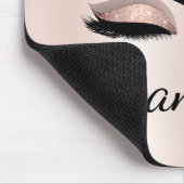 Tapis De Souris Parties scintillant rose pâle Éclaircissement des  (Coin)