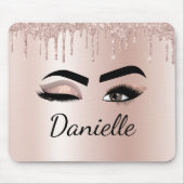 Tapis De Souris Parties scintillant rose pâle Éclaircissement des  (Devant)