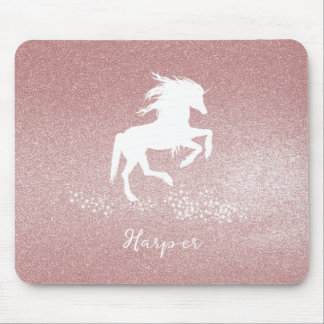 Tapis De Souris Parties scintillant rose Unicorne Pad souris