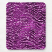 Tapis De Souris Parties scintillant violet Ombre glam Tiger Stripe (Devant)