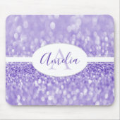 Tapis De Souris Parties scintillant violette Personnaliser le carn (Devant)
