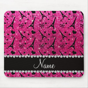 Tapis De Souris parties scintillantes au néon de roses indien de