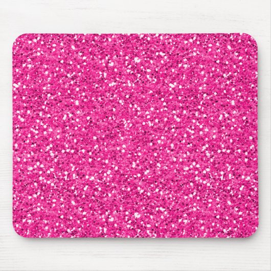 Tapis De Souris Parties scintillantes de miroitement de roses (Devant)
