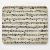 Tapis De Souris Partition sur papier Vintage (Devant)