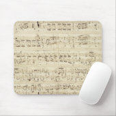 Tapis De Souris Partition sur parchemin manuscrite en encre (Avec souris)