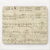 Tapis De Souris Partition sur parchemin manuscrite en encre (Devant)