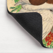 Tapis De Souris Paruline : Bald rouge muffé (Coin)