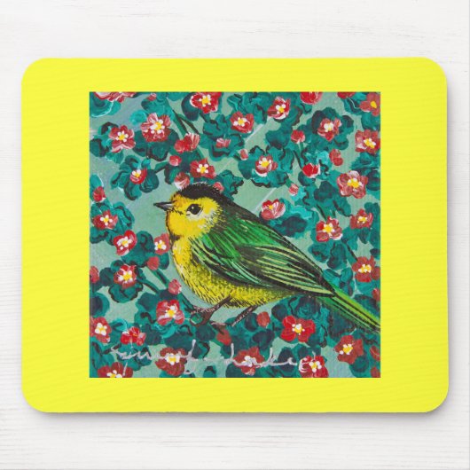 Tapis De Souris Paruline Wilson (Devant)
