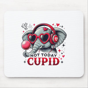 Tapis De Souris Pas Aujourd'Hui Cupidé D'Éléphant Et De Casques Co