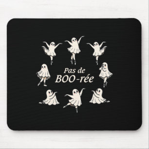 Tapis De Souris Pas De Boo-rée Funny Ballet Éffrayant Fantômes Dan