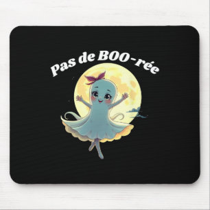 Tapis De Souris Pas De Boo-rée Funny Ballet Ghost Halloween Danse