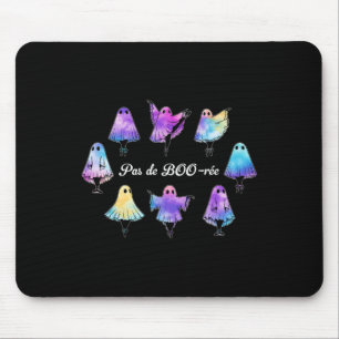 Tapis De Souris Pas De Boo-rée Funny Ballet Ghosts Danse Halloween
