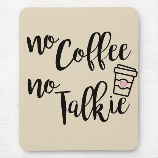 Tapis De Souris Pas de café ni de biscuits (Devant)