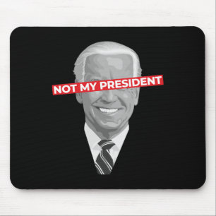 Tapis De Souris Pas mon président Joe Biden - Pro Donald Trump Pol