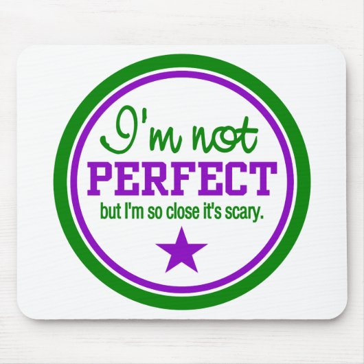 Tapis De Souris PAS PARFAIT mousepad - vert / violet (Devant)