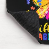 Tapis De Souris Pas un handicap, une capacité différente papillon (Coin)