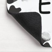 TAPIS DE SOURIS PASSERELLE D'IMPRESSION DE VACHE (Coin)
