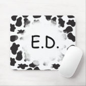 TAPIS DE SOURIS PASSERELLE D'IMPRESSION DE VACHE (Avec souris)