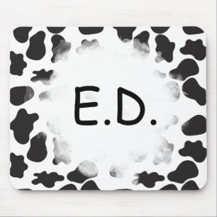 TAPIS DE SOURIS PASSERELLE D'IMPRESSION DE VACHE
