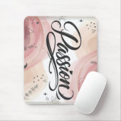 Tapis De Souris Passion Script | Elegant Minimalist Typography (Avec souris)