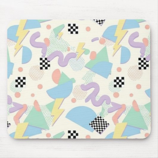 Tapis De Souris Pastel Abstract Shapes Pattern Design (Devant)