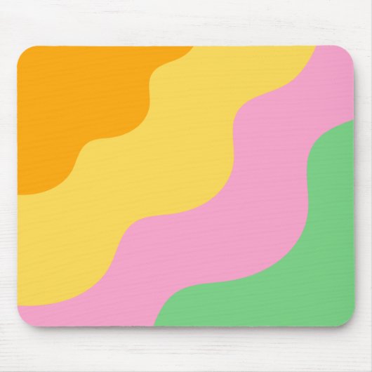 Tapis De Souris Pastel Abstrait PatternPastel Abstrait Motif (Devant)