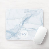 Tapis De Souris Pastel Blue Abstrait Personnalisé (Avec souris)