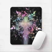 Tapis De Souris Pastel floral (Avec souris)