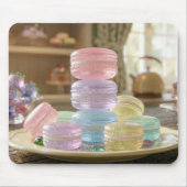 Tapis De Souris Pastel Glass Macaron Cookies   (Devant)