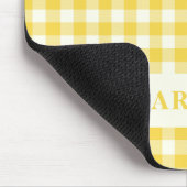 Tapis De Souris Pastel Jaune En vichy Buffalo Vérifier le nom du p (Coin)