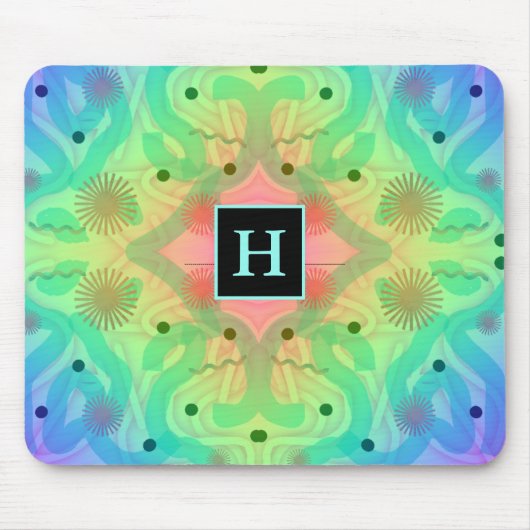 Tapis De Souris Pastel Motif Abstrait Mousepad (Devant)