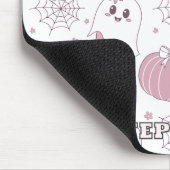 Tapis De Souris Pastel Pink Halloween Motif sans couture (3) (Coin)