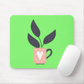 Tapis De Souris Pastel plante moderne simple (Avec souris)