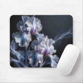Tapis De Souris Pastel Purple Iris Blossom (Avec souris)