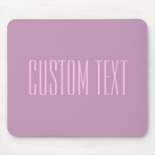 Tapis De Souris Pastel Purple & Pink clair | Texte modifiable mode (Devant)