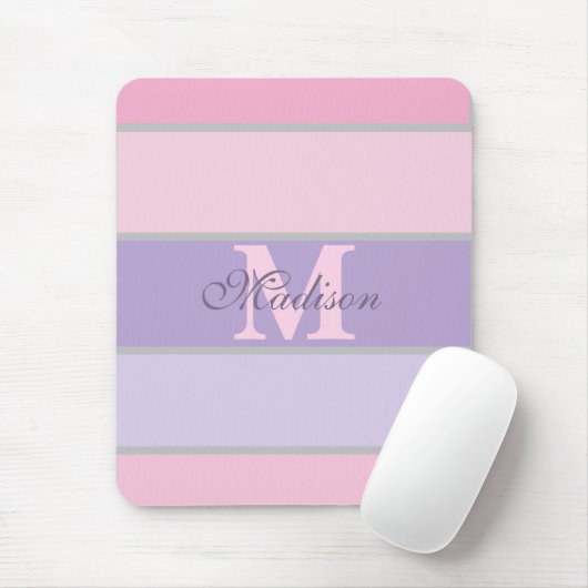 Tapis De Souris pastel rose et violet iPhone / coque ipad (Avec souris)