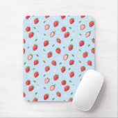 Tapis De Souris Pastel Strawberry Dreams Motif sans couture (Avec souris)